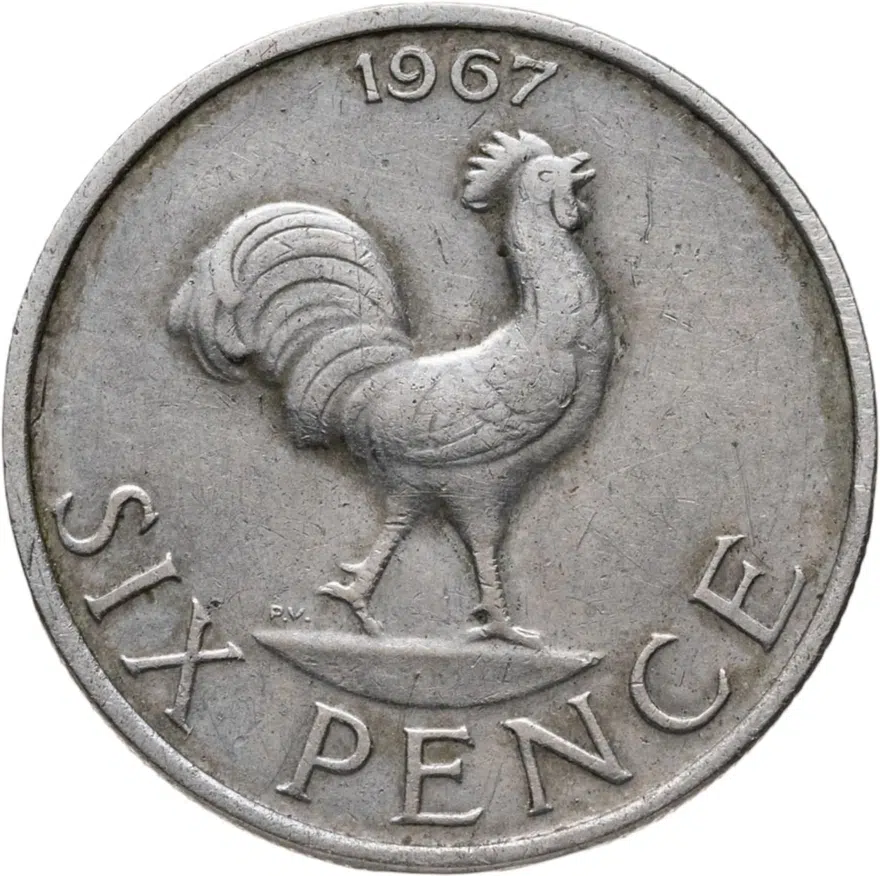 Малави 6 пенсов (pence) 1967, реверс