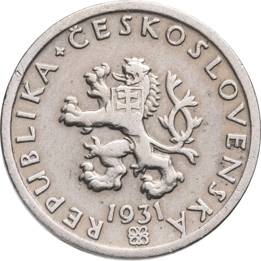 Чехословакия 20 геллеров (haleru) 1931