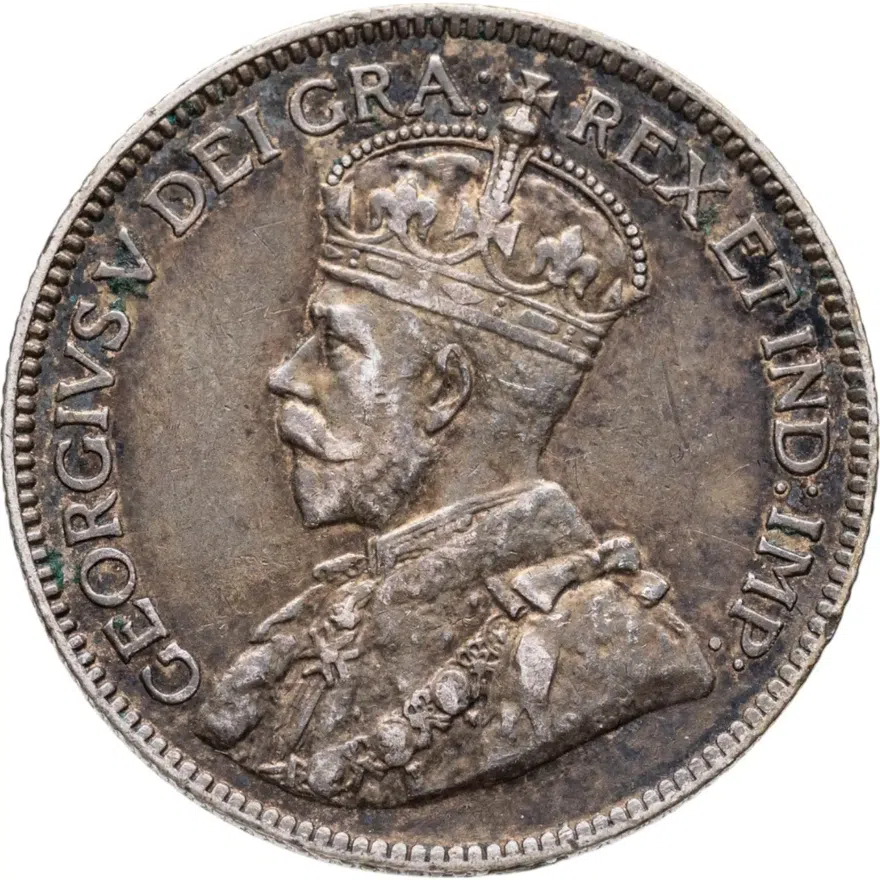 Канада 25 центов (cents) 1914