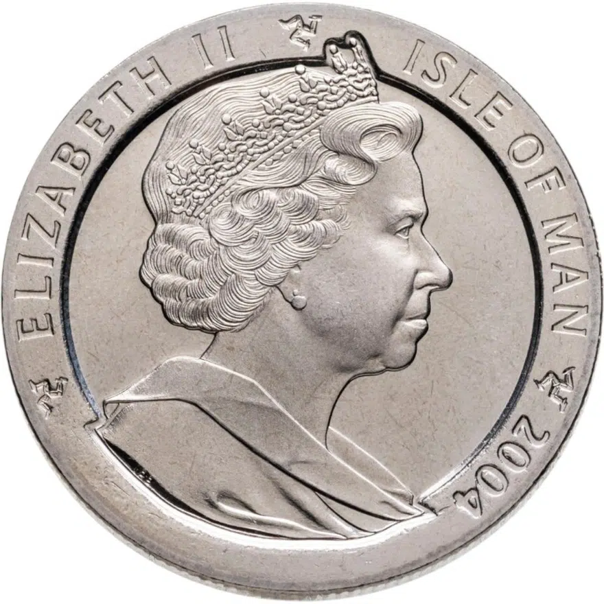 Остров Мэн 1 крона (crown) 2004 XXVIII летние Олимпийские Игры, Афины 2004 - Плавание, реверс
