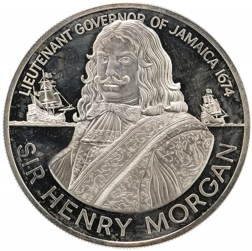 Ямайка 10 долларов (dollars) 1974 "Сэр Генри Морган"