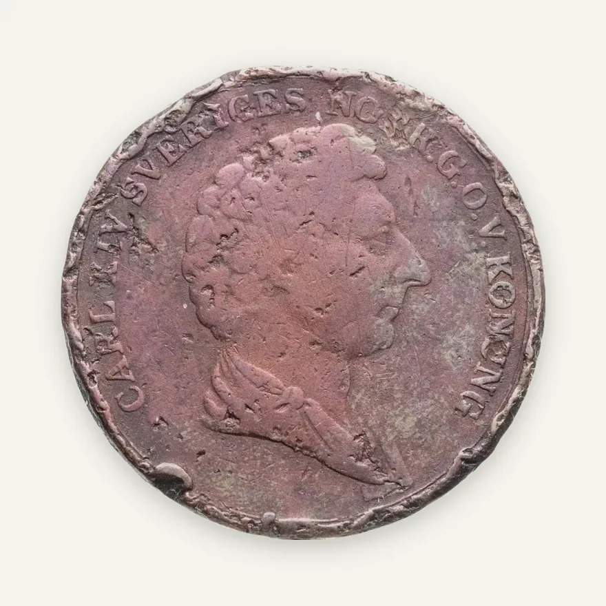 Швеция 2 скиллинга банко (skilling banco) 1836, реверс
