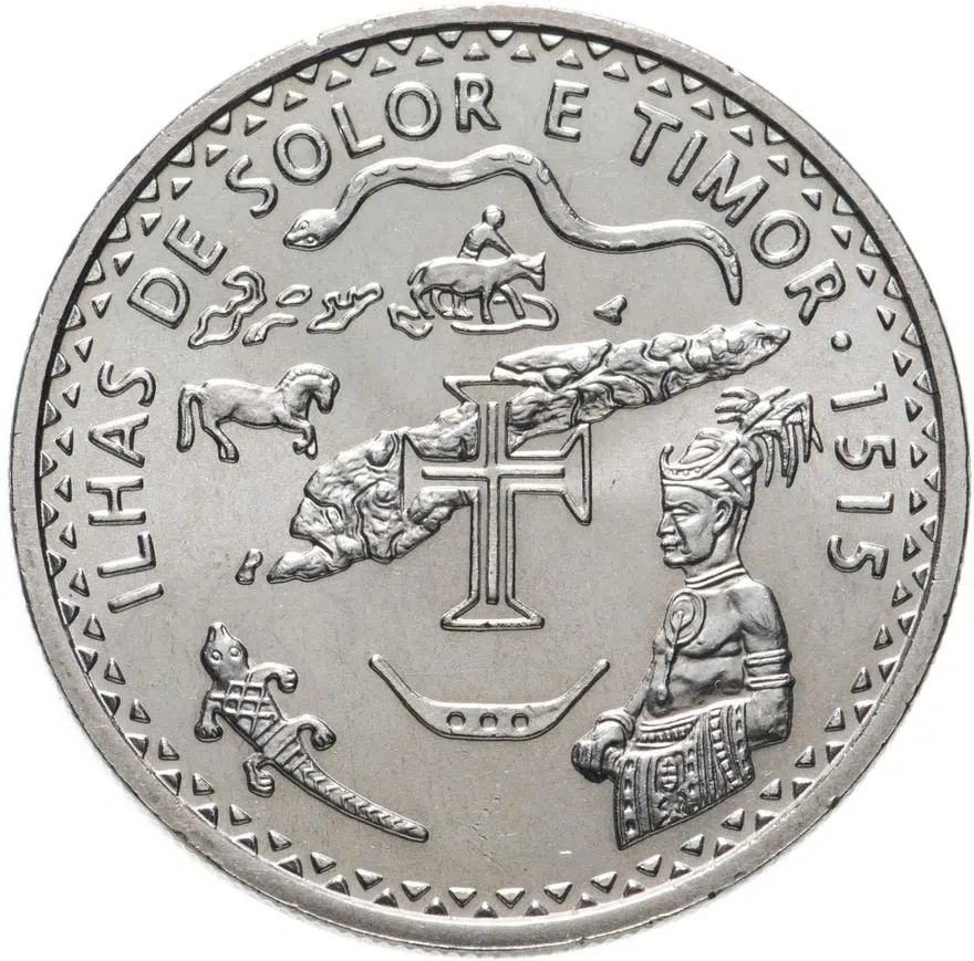 Португалия 200 эскудо (escudos) 1995  480 лет островам Солор и Тимор
