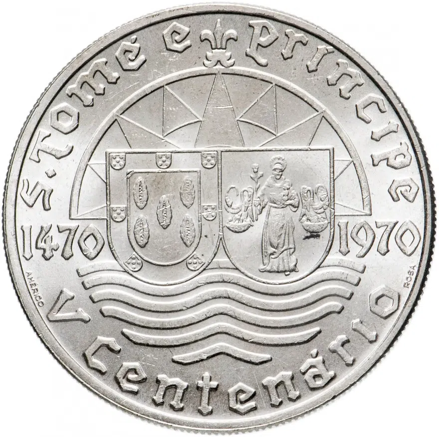 Португалия 50 эскудо 1970, реверс
