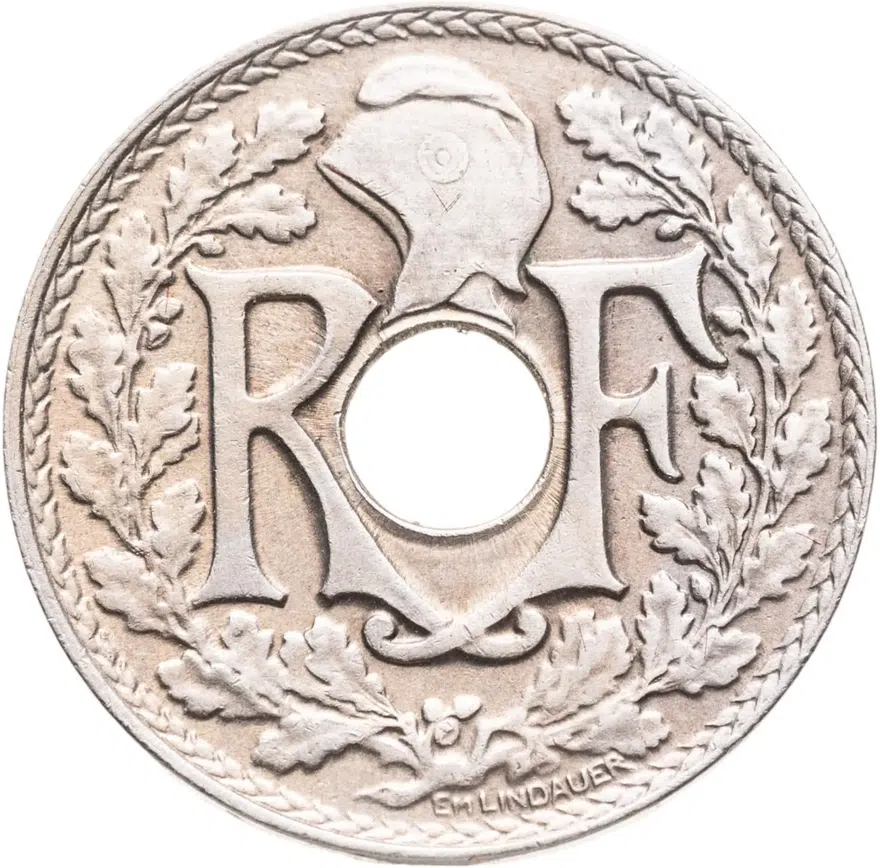 Франция 25 сантимов (centimes) 1926