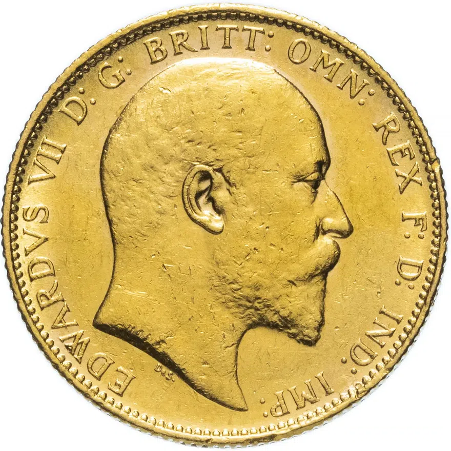 Великобритания, соверен (sovereign) 1902, реверс