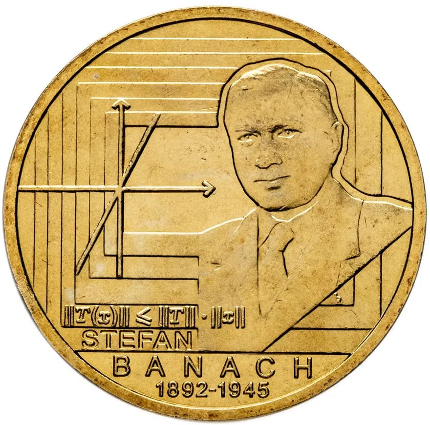 Польша 2 злотых (zlote) 2012  120 лет со дня рождения Стефана Банаха, аверс