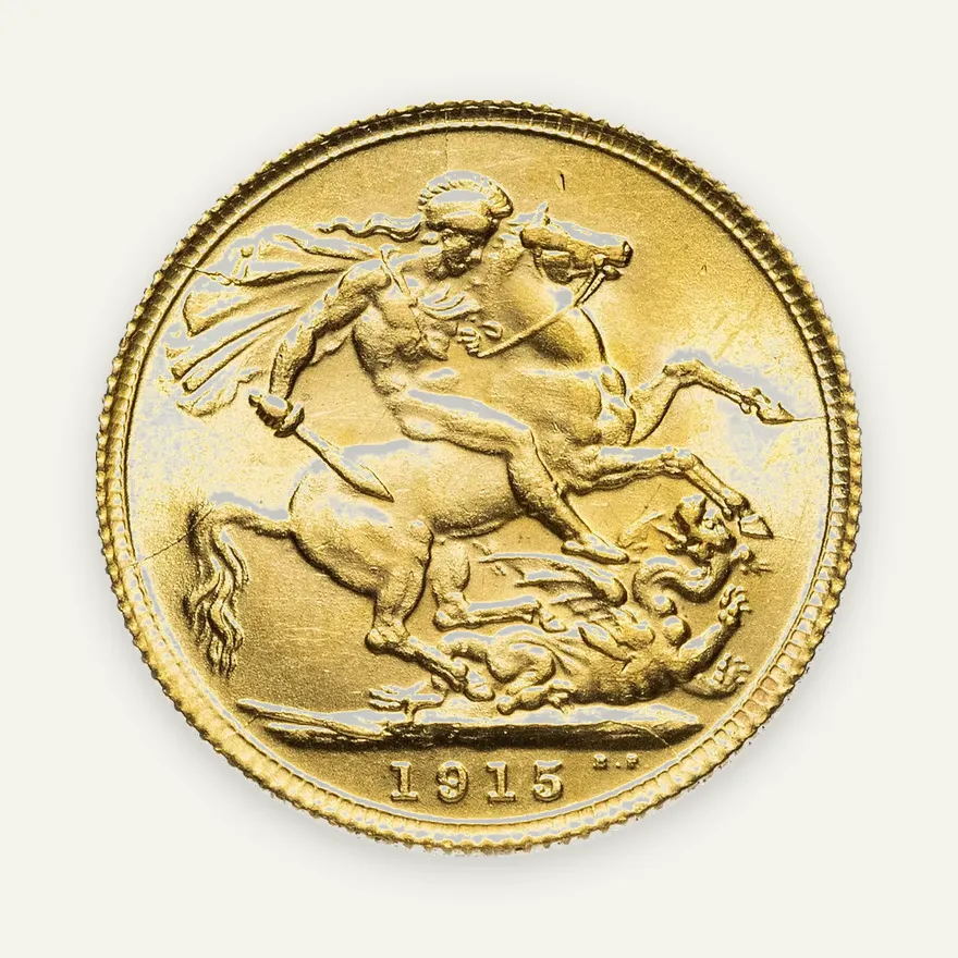Великобритания - Георг V соверен 1915, аверс