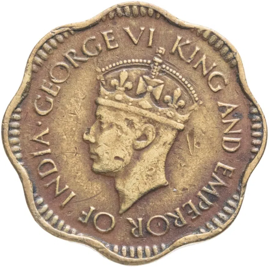 Цейлон 2 цента (cents) 1944, реверс
