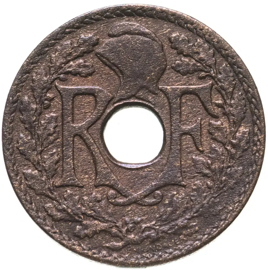 Французский Индокитай 1/2 сантима (centime) 1936, реверс