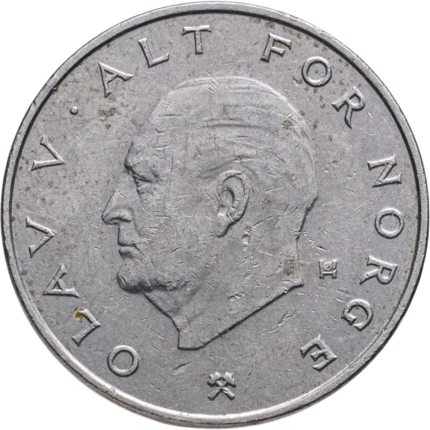 Норвегия 1 крона (crown) 1991, реверс