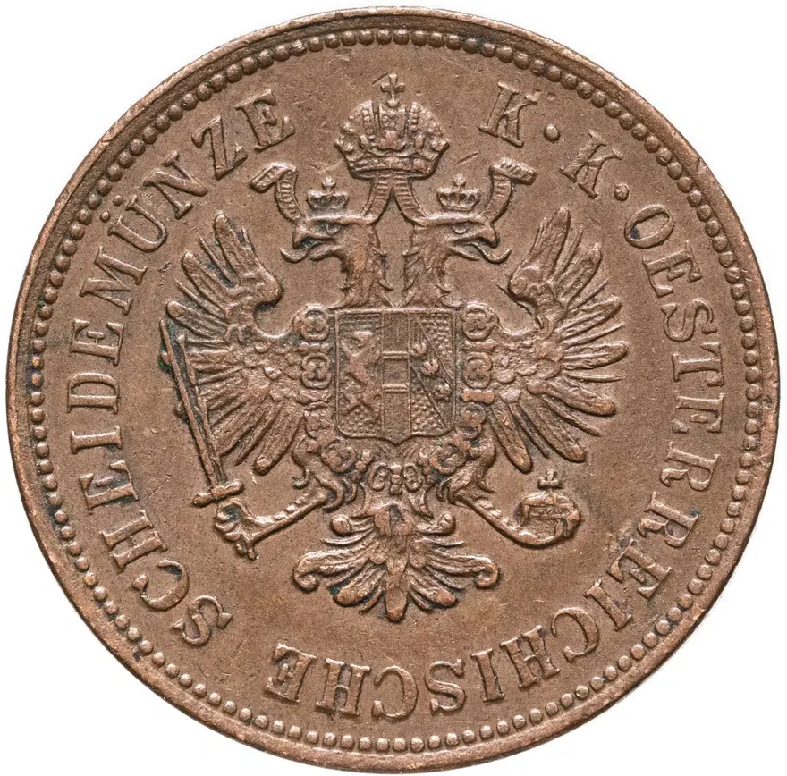 Австрия 4 крейцера (kreuzer) 1864