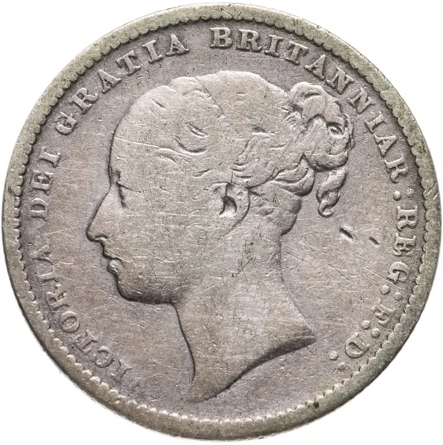 Великобритания 1 шиллинг (shilling) 1883, реверс