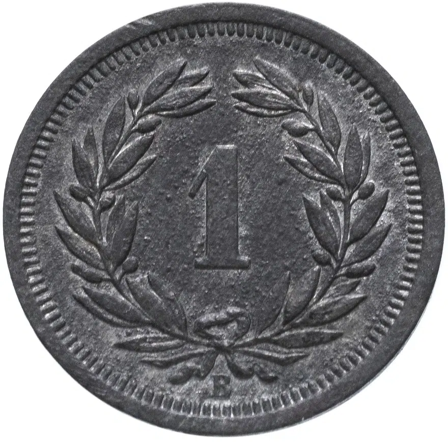 Швейцария 1 раппен (rappen) 1944