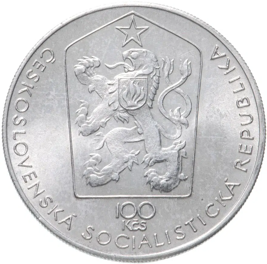 Чехословакия 100 крон (korun) 1980  100 лет со дня рождения Богумира Шмерала, реверс