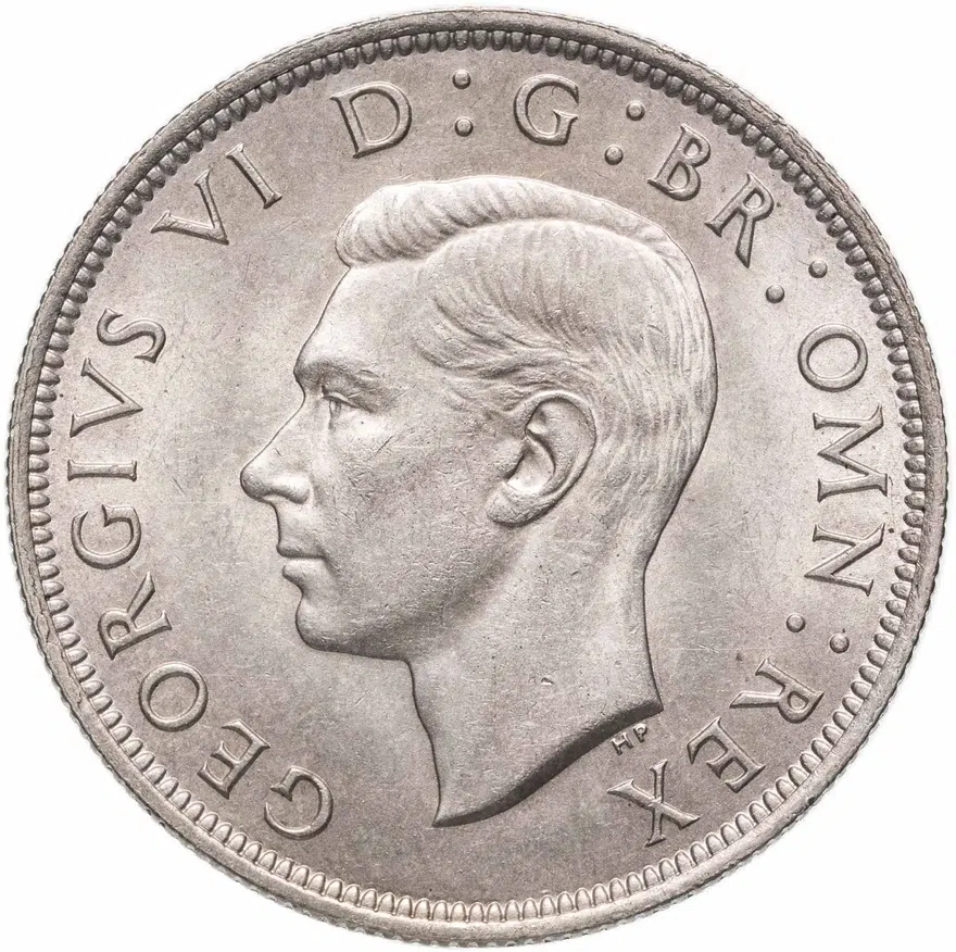 Великобритания 1/2 кроны (crown) 1942, реверс