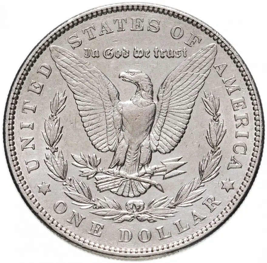 США 1 доллар (dollar) 1902  Доллар Моргана Без отметки монетного двора, реверс