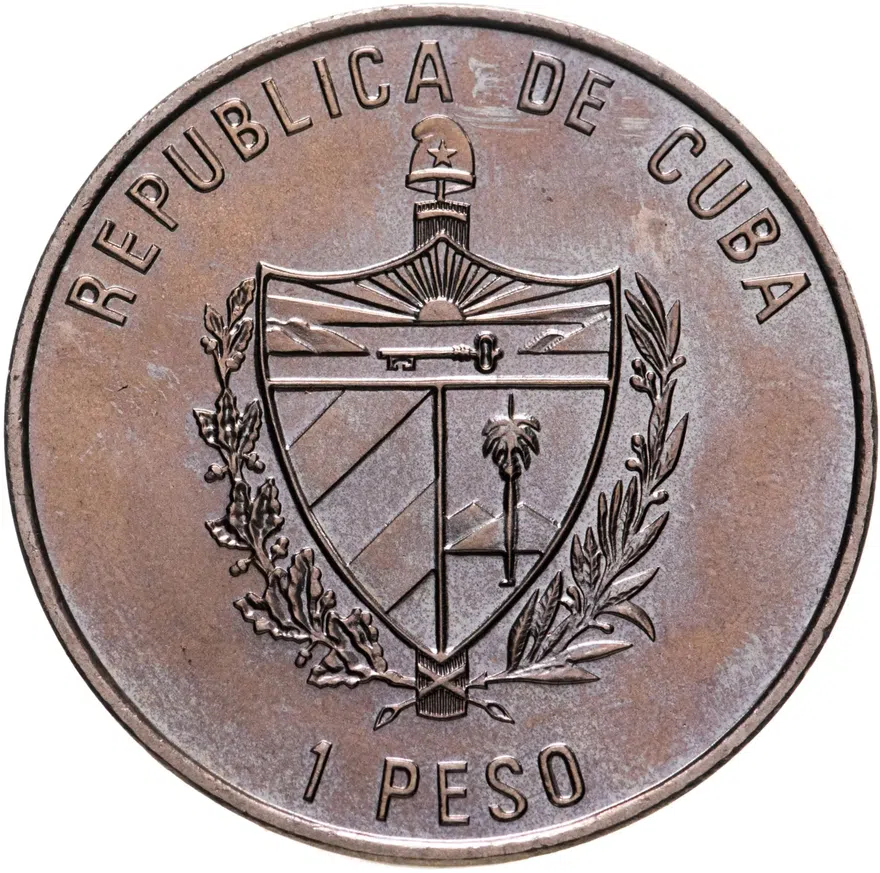 Куба 1 песо (peso) 2002  Вожди мирового пролетариата - Карл Маркс, реверс
