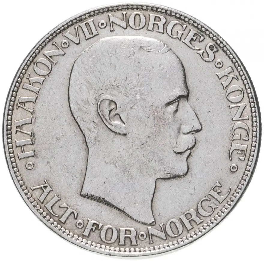 Норвегия 2 кроны (kroner) 1914, аверс