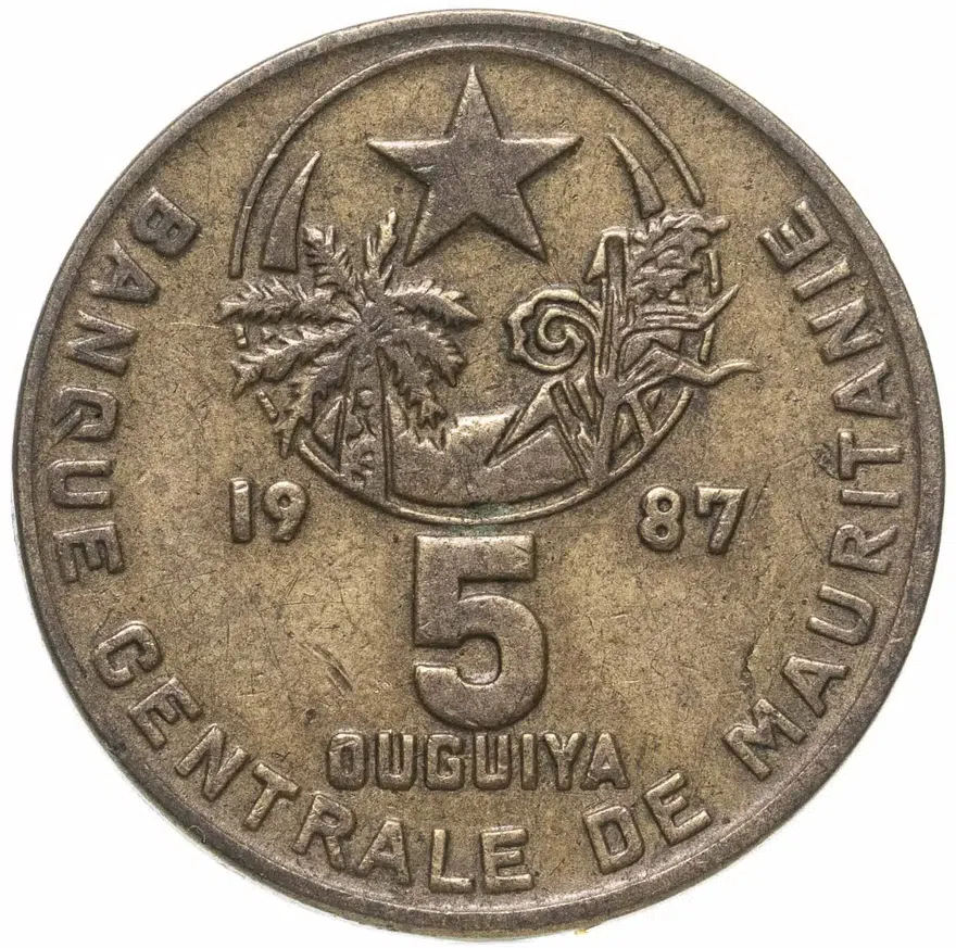 Мавритания 5 угий (ouguiya) 1987