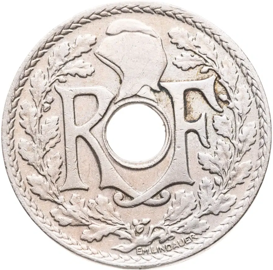 Франция 25 сантимов (centimes) 1928, аверс