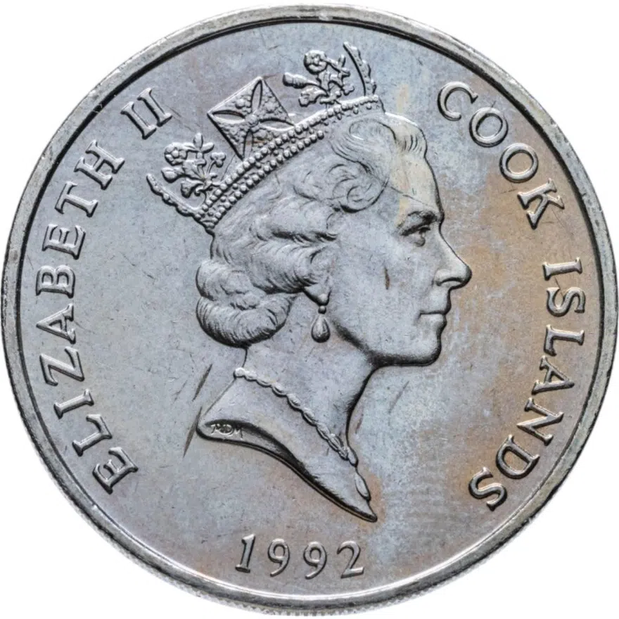 Острова Кука 20 центов (cents) 1992