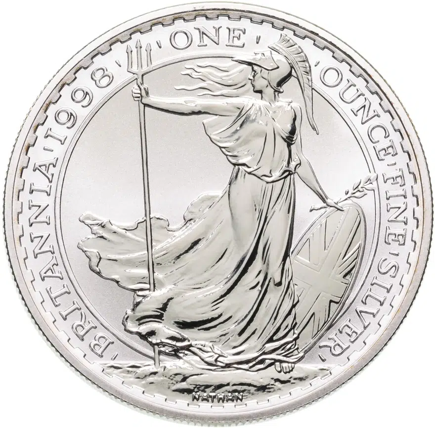 Великобритания 2 фунта (pounds) 1998 "Стоящая Британия"
