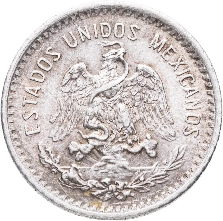 Мексика 10 сентаво (centavos) 1907, реверс