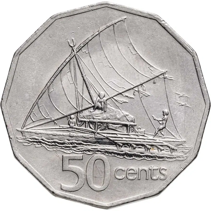 Фиджи 50 центов (cents) 1990