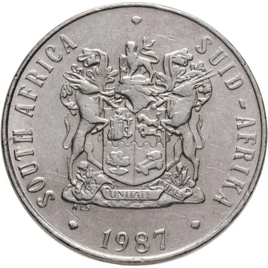 ЮАР 50 центов (cents) 1987, реверс
