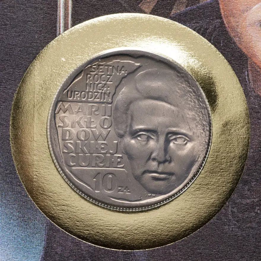 Польша 10 злотых (zlotych) 1967  100 лет со дня рождения Марии Склодовской-Кюри, реверс