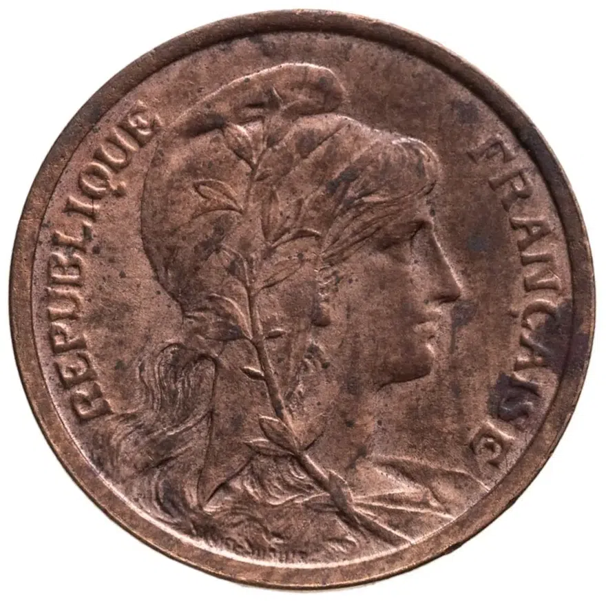 Франция 1 сантим (centime) 1920