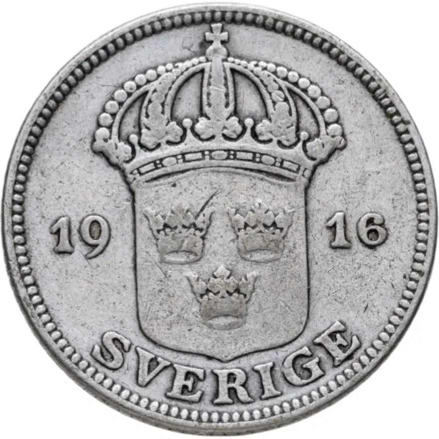 Швеция 50 эре (ore) 1916