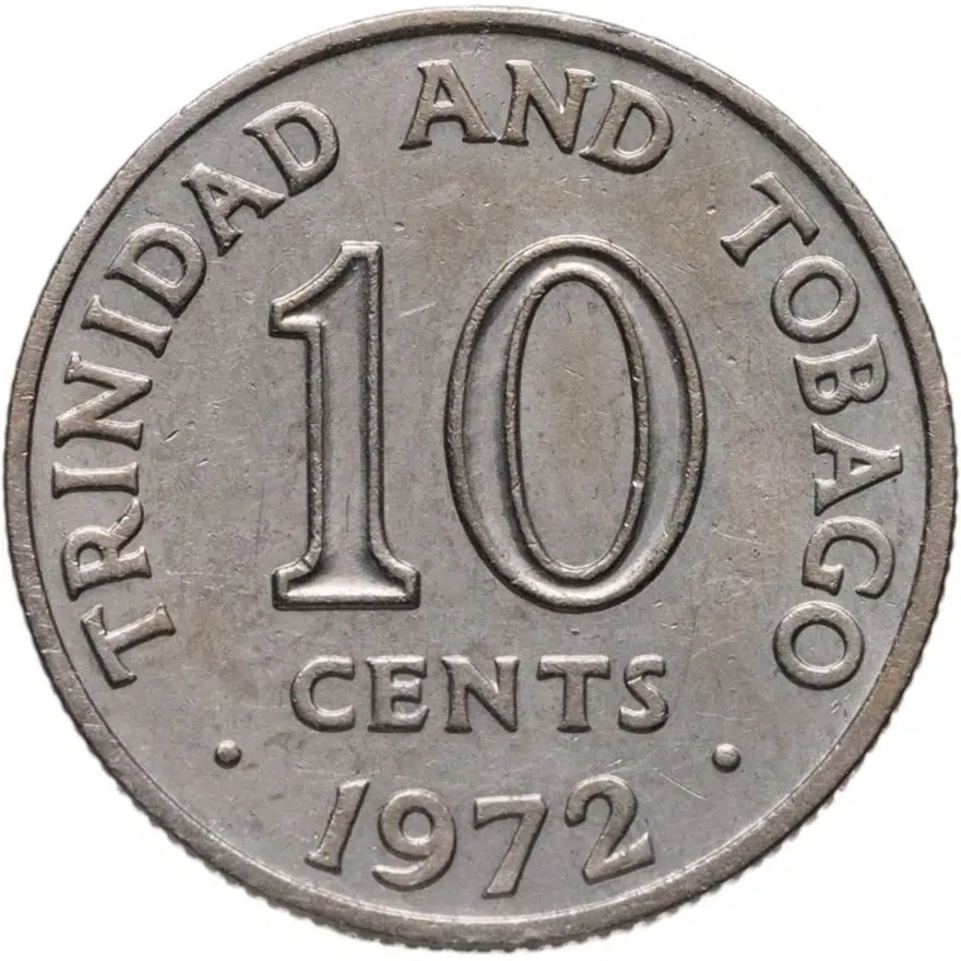 Тринидад и Тобаго 10 центов (cents) 1972