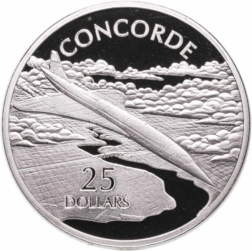 Соломоновы острова 25 долларов (dollars) 2003 "Самолеты мира: Конкорд"