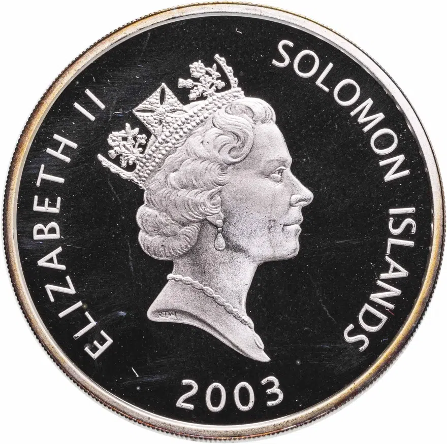Соломоновы острова 25 долларов (dollars) 2003 "Самолеты мира: Конкорд", реверс