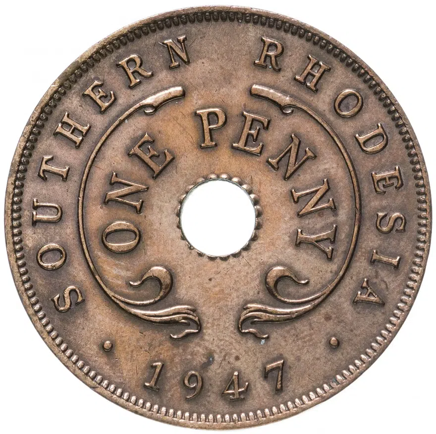 Южная Родезия 1 пенни (penny) 1947, реверс