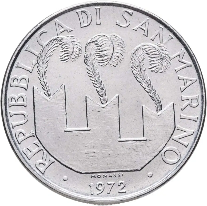Сан-Марино 50 лир (lire) 1972