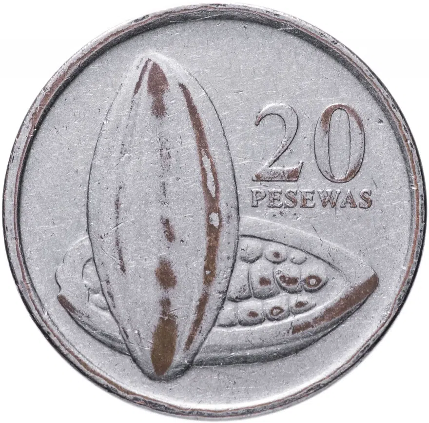 Гана 20 песев (pesewas) 2007, реверс