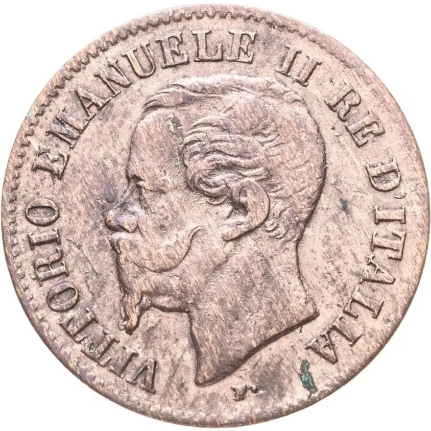 Италия 2 чентезимо (centesimi) 1862