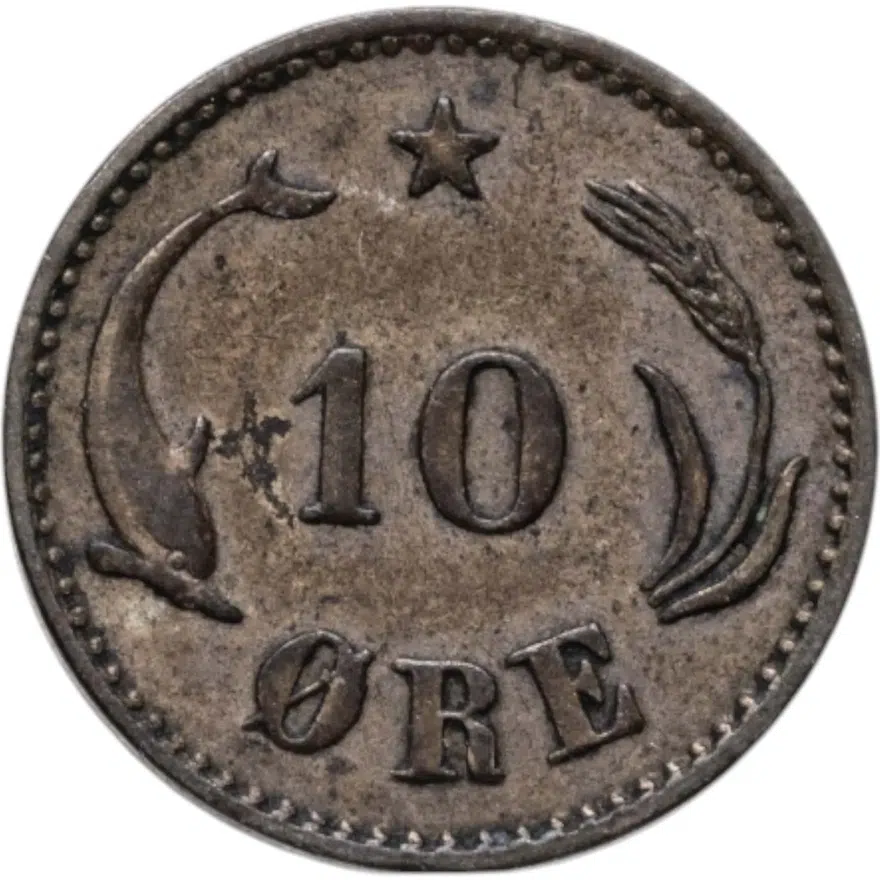 Дания 10 эре (ore) 1903