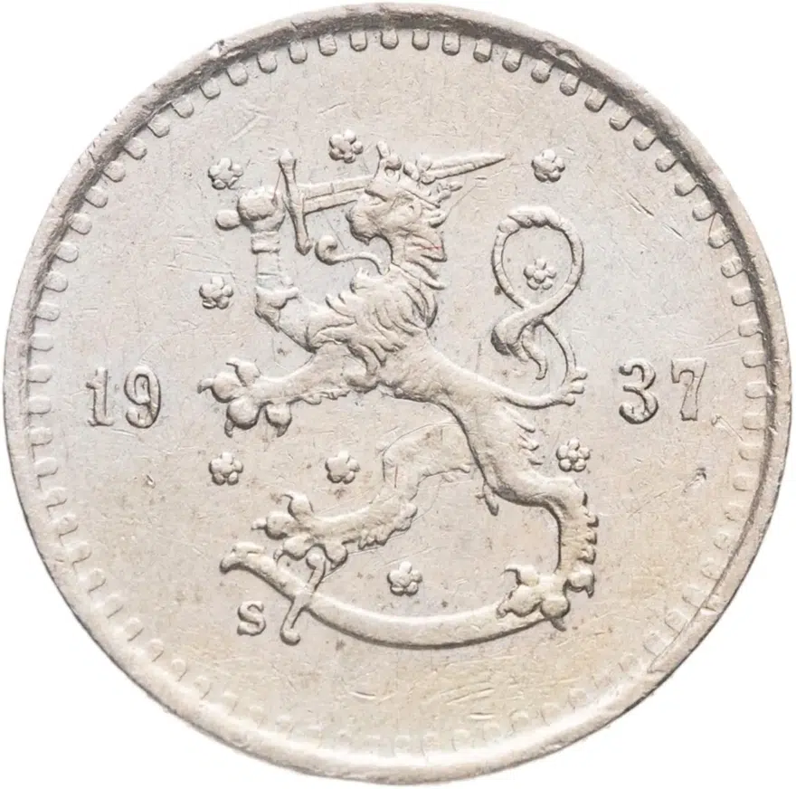 Финляндия 25 пенни (pennia) 1937