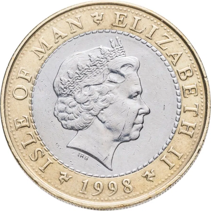 Остров Мэн 2 фунта (pounds) 1998, реверс
