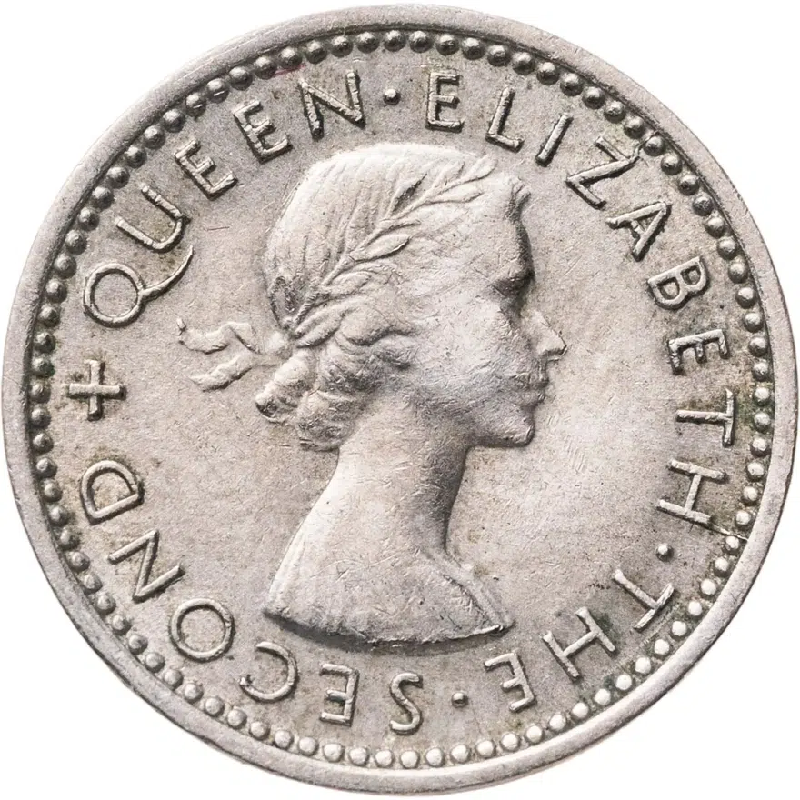 Новая Зеландия 3 пенса (pence) 1955, аверс