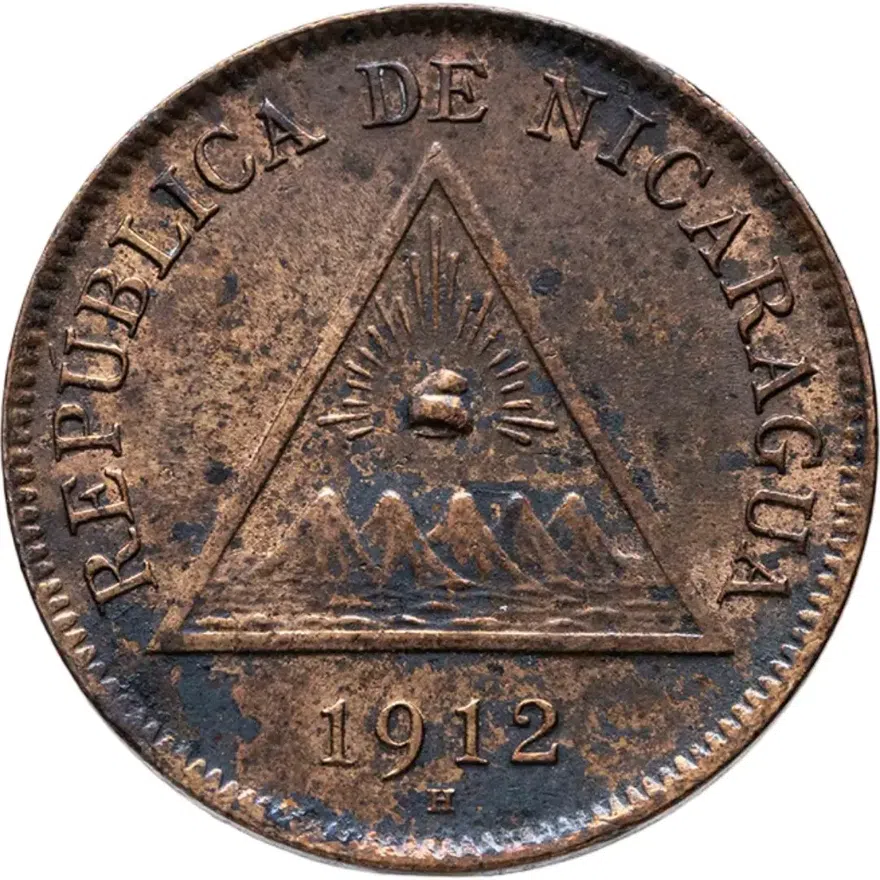 Никарагуа 1 сентаво (centavo) 1912, реверс
