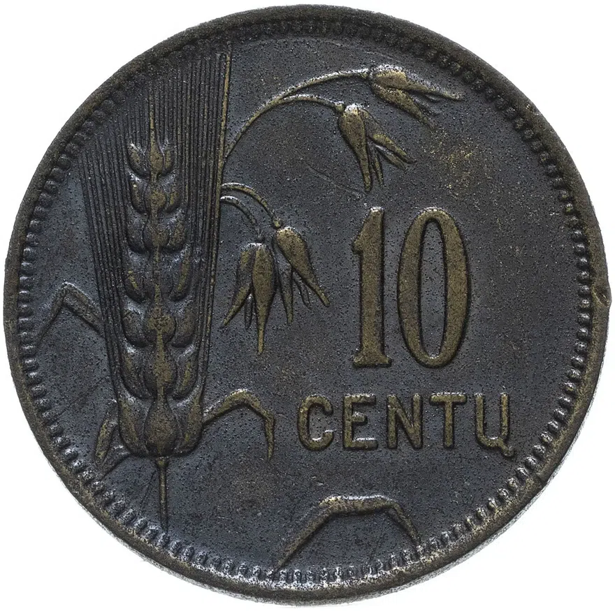 Литва 10 центов (cents) 1925