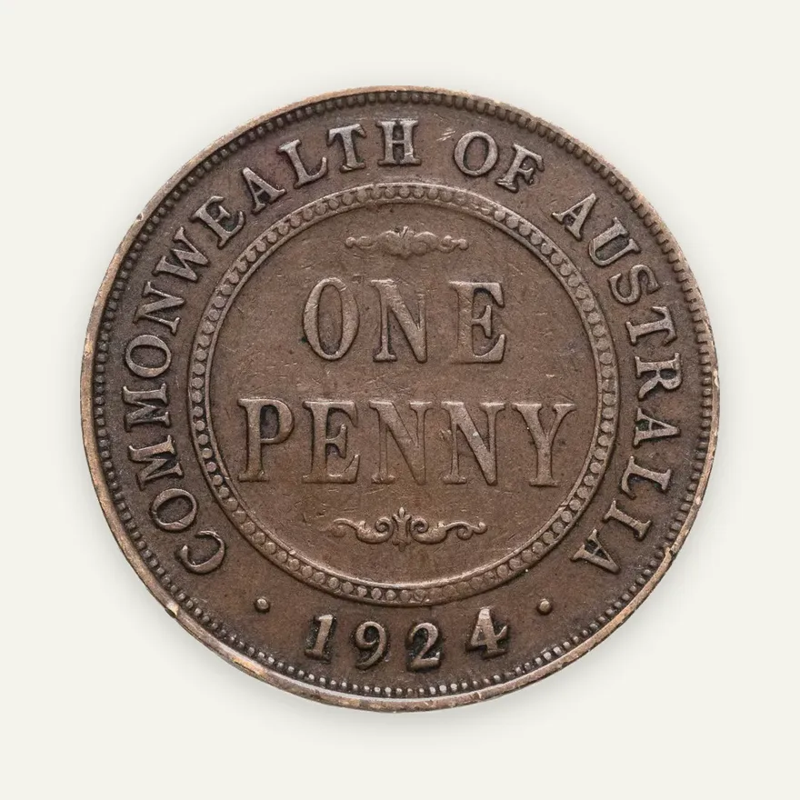 Австралия 1 пенни (penny) 1924, аверс
