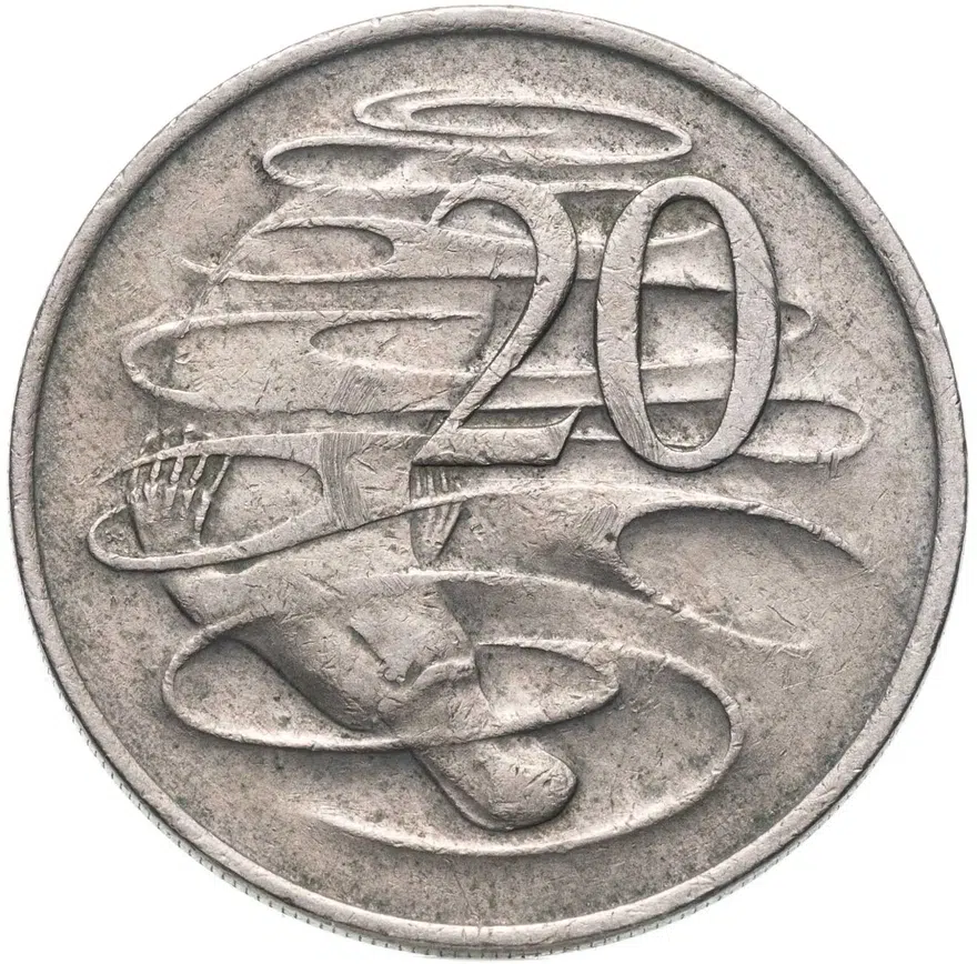 Австралия 20 центов (cents) 1970, реверс