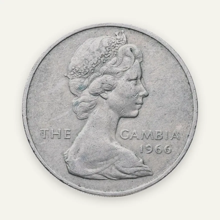 Гамбия 2 шиллинга (shillings) 1966, реверс