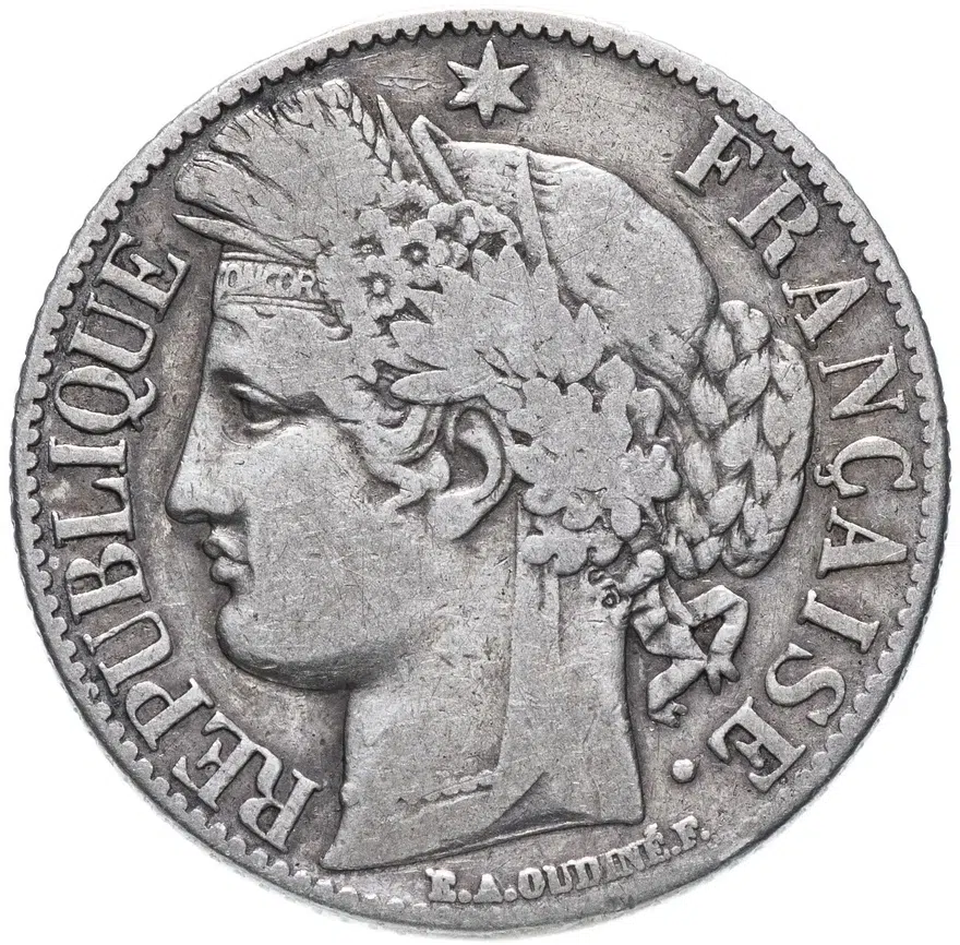 Франция 1 франк (franc) 1887